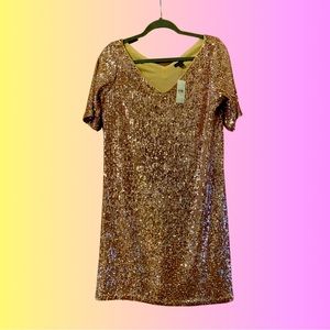 Ann Taylor sequin shift dress